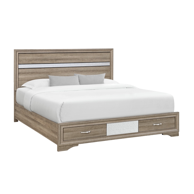 Global Furniure Seville Full Bed in Natural