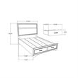 Global Furniure Seville Full Bed in Natural