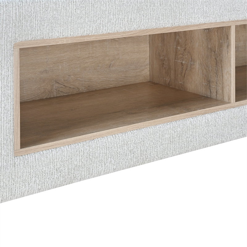 Global Furniure Sadie King Bed with Storage in Beige