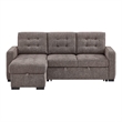 Global Furniure U0707 Reversible Sofa Bed in Brown