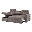 Global Furniure U0707 Reversible Sofa Bed in Brown