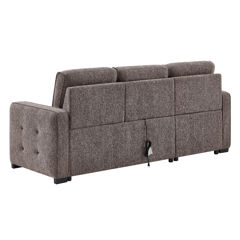 Global Furniure U0707 Reversible Sofa Bed in Brown
