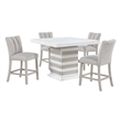 Global Furniure D06 Beige Bar Stool in Beige (2 Piece)