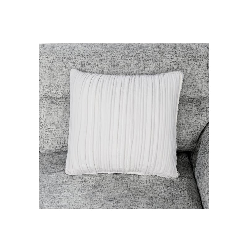 Global Furniure U9401 Sofa Bed Sectional with 3 Pillows in Nickel