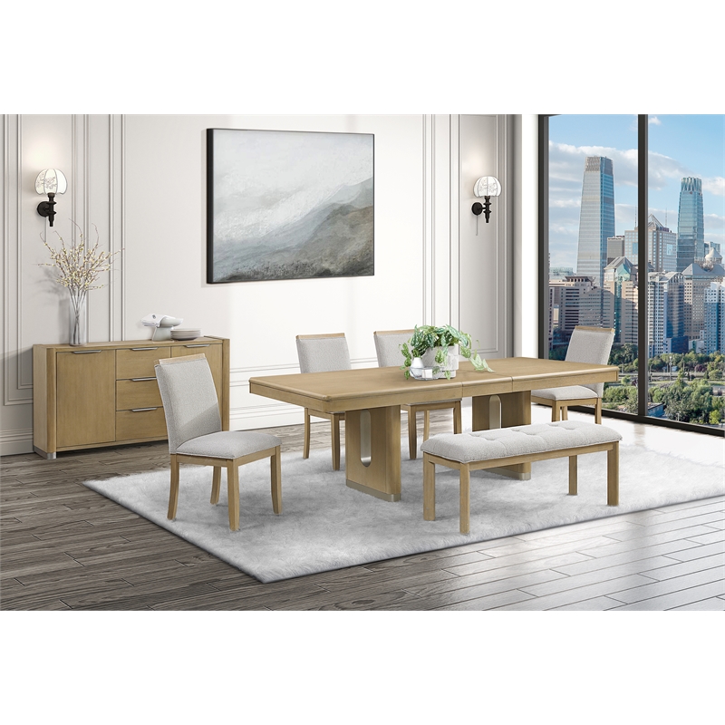 Global Furniure D1248 Dining Table Bench