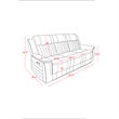 Global Furniure U8879 Power Recliner Sofa W/LED & Global SS in Charcoal