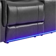 Global Furniure U8879 Power Recliner Sofa W/LED & Global SS in Charcoal