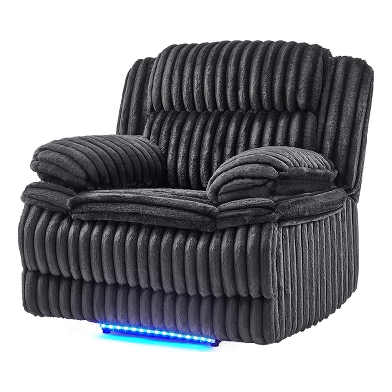 Global Furniure U8686 Power Reclining with LED in Black