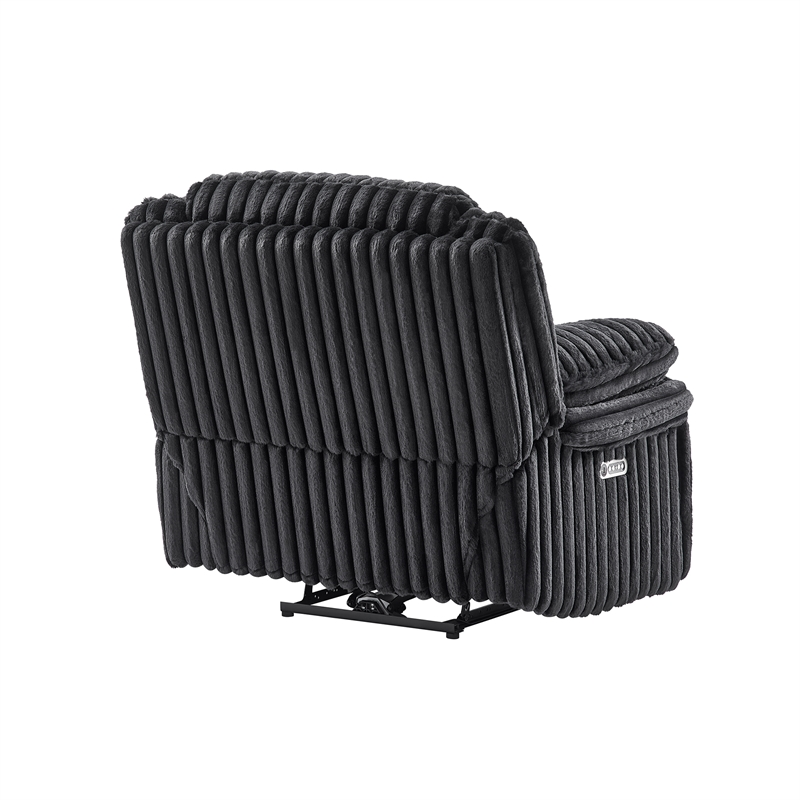 Global Furniure U8686 Power Reclining with LED in Black