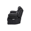 Global Furniure U8686 Power Console Recliner Loveseat w LED&Drawer in Black