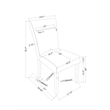 Global Furniure D2502 Dining Chairs in Black (2 Piece)