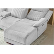 Global Furniure U8879 1 Power Pushback Sectional with LED&Global SS in Gray