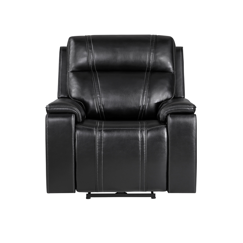 Global Furniture U8880 Leather Power Reclining in Black