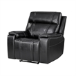 Global Furniture U8880 Leather Power Reclining in Black
