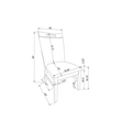 Global Furniure D4239 Dining Chair in Light Gray (2 Piece)