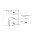 Global Furniure Seville Chest in Natural
