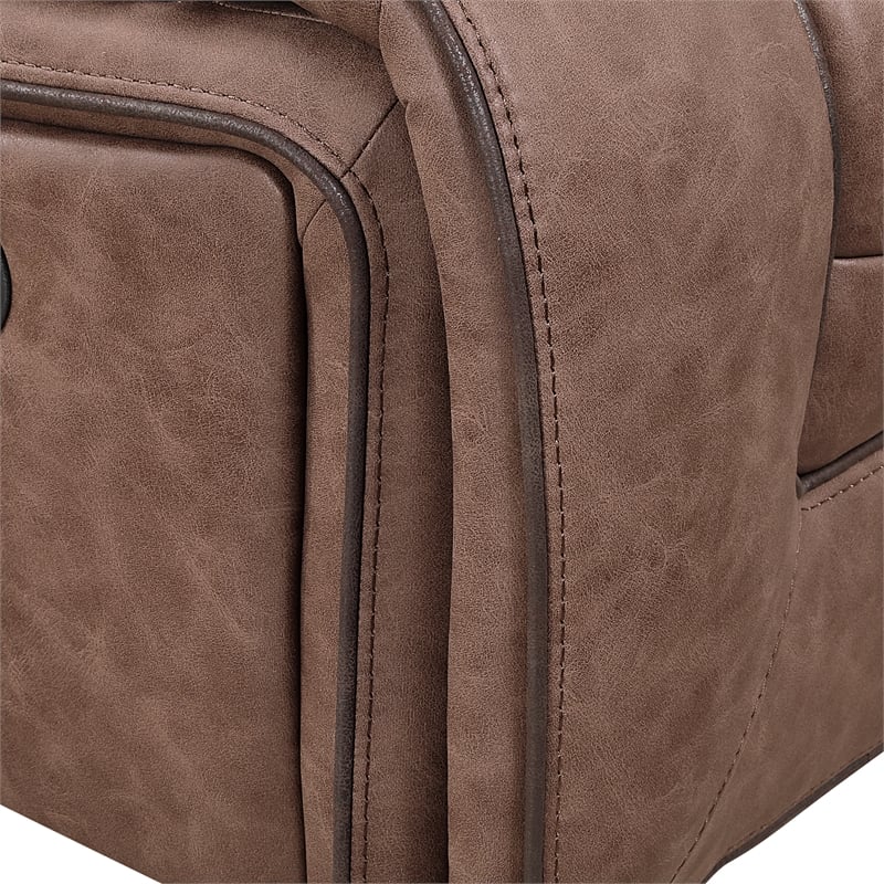 global furniure u2250 glider reclining in brown