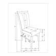 Global Furniure D8030 Dining Chair (2 Piece) in Black