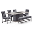 Global Furniure D8030 Dining Chair (2 Piece) in Black