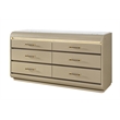 Global Furniure Genesis Dresser with LED in Gold