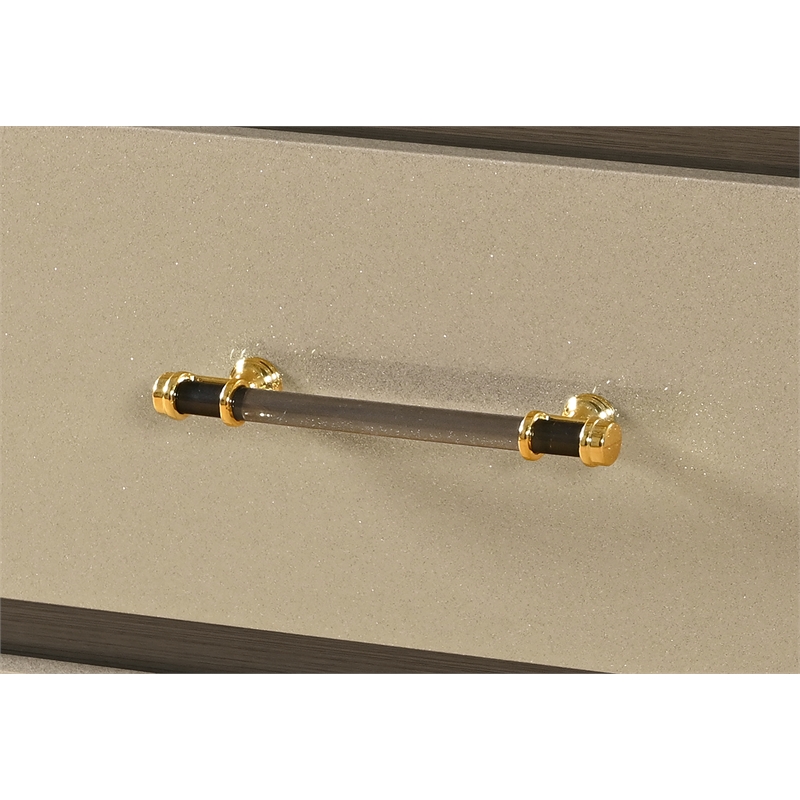 Global Furniure Genesis Dresser with LED in Gold