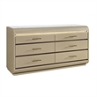 Global Furniure Genesis Dresser with LED in Gold