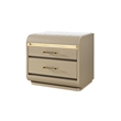 Global Furniure Genesis Nightstand with LED in Gold