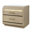 Global Furniure Genesis Nightstand with LED in Gold