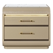 Global Furniure Genesis Nightstand with LED in Gold