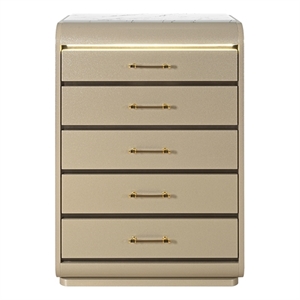 Global Furniure Genesis Chest with LED in Gold