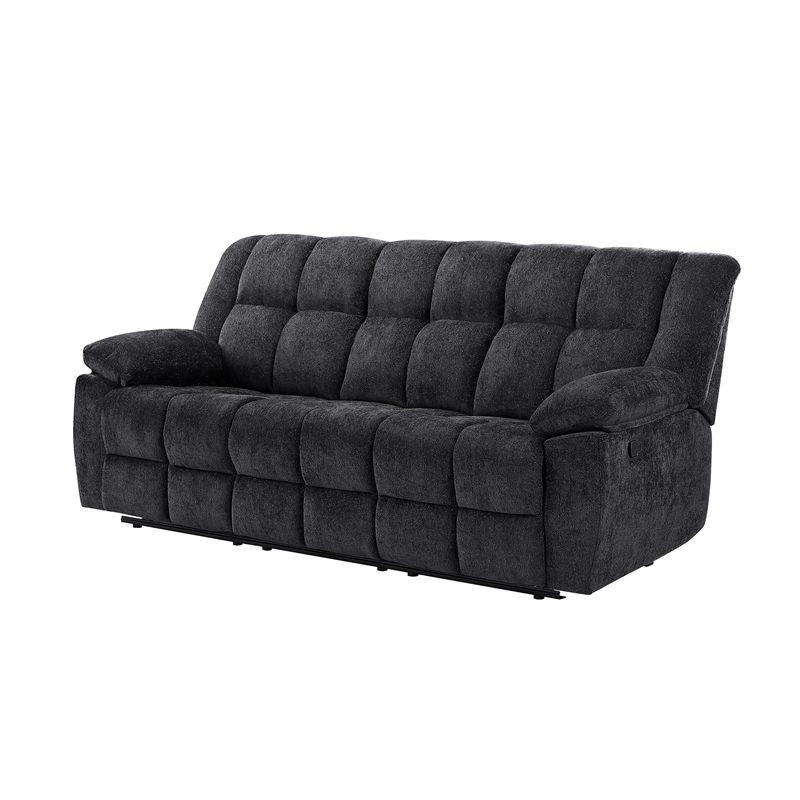 Global Furniure U6000 Recliner Sofa in Black