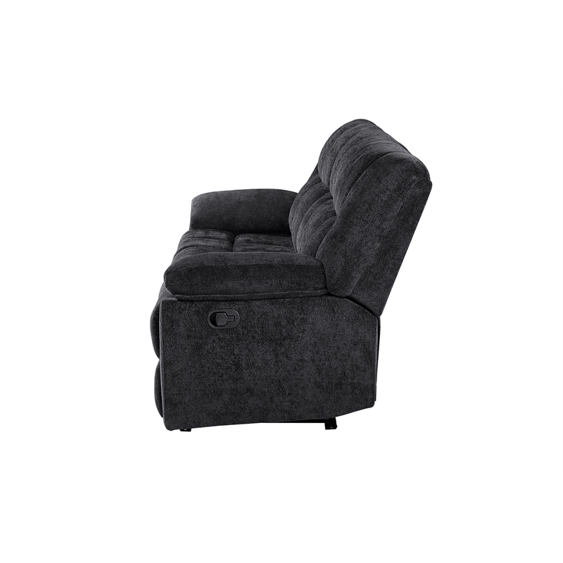 Global Furniure U6000 Recliner Sofa in Black