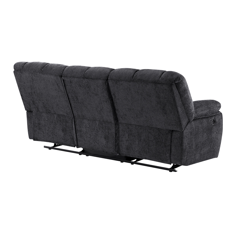 Global Furniure U6000 Recliner Sofa in Black