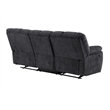 Global Furniure U6000 Recliner Sofa in Black