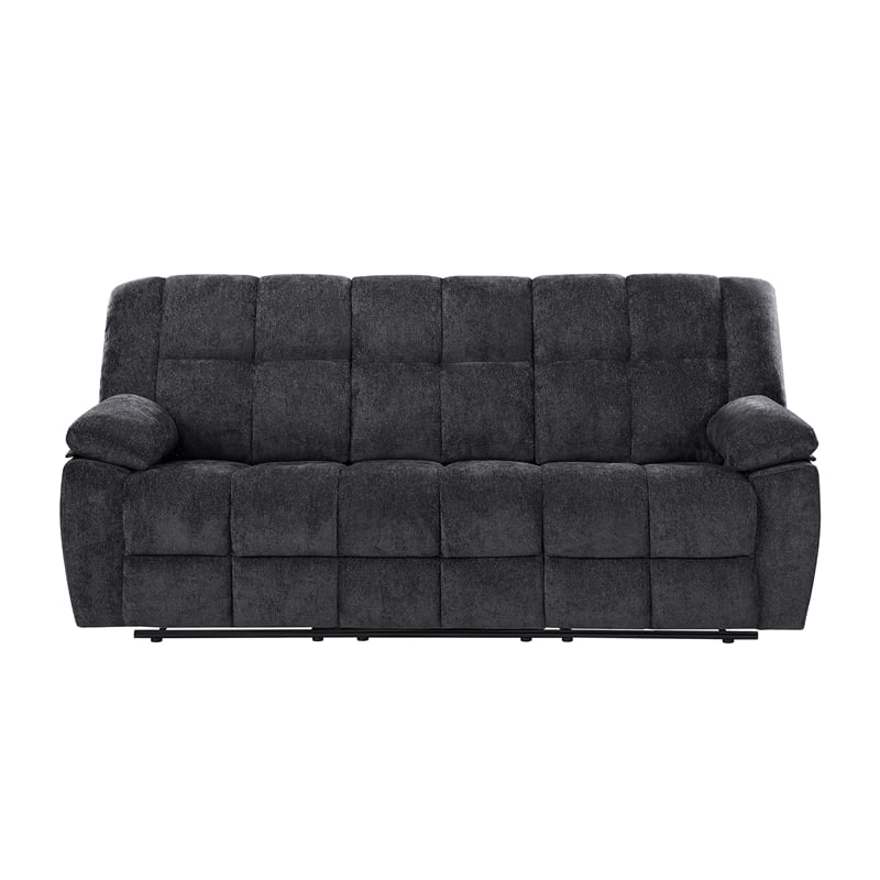 Global Furniure U6000 Recliner Sofa in Black