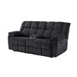 Global Furniure U6000 Console Recliner Loveseat in Black