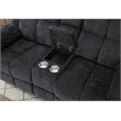 Global Furniure U6000 Console Recliner Loveseat in Black