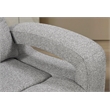 Global Furniture U6611 Power Console Recliner Loveseat with LED in Gray