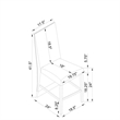 Global Furniure D12 Bar Stool in Black (2 Piece)