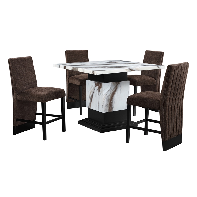 Global Furniure D12 Bar Stool in Brown (2 Piece)