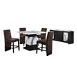 Global Furniure D12 Bar Stool in Brown (2 Piece)