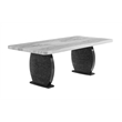 Global Furniure Black D2502 Dining Table with Upholstered Legs