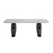 Global Furniure Black D2502 Dining Table with Upholstered Legs