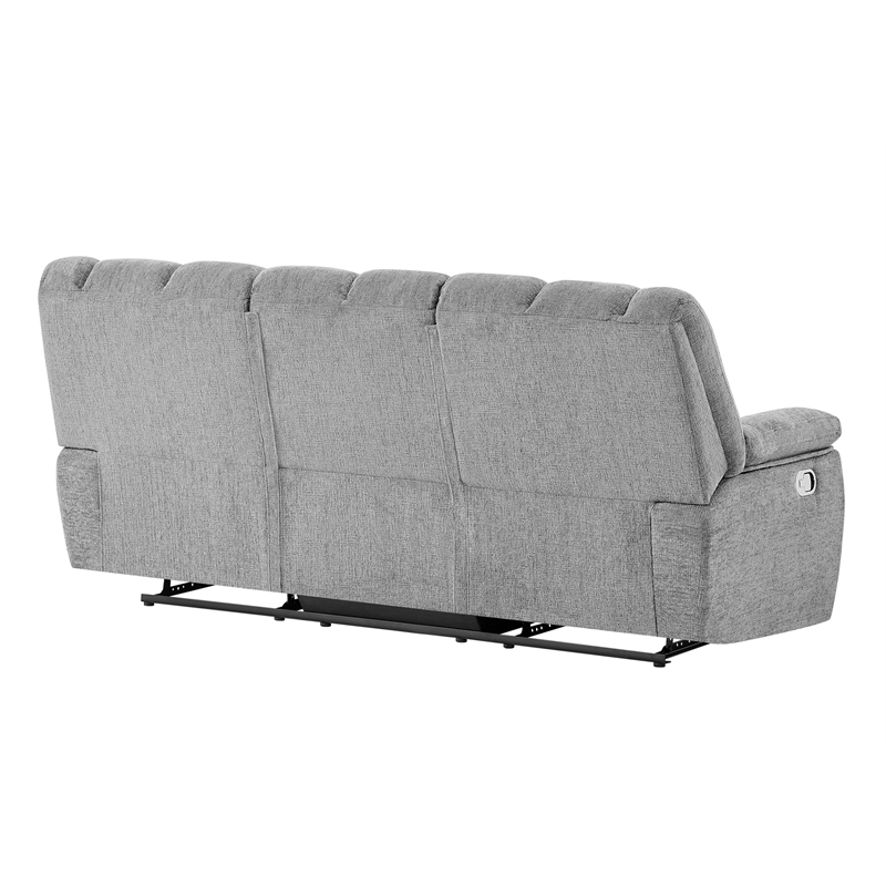 Global Furniture U6000 Recliner Sofa in Smoke
