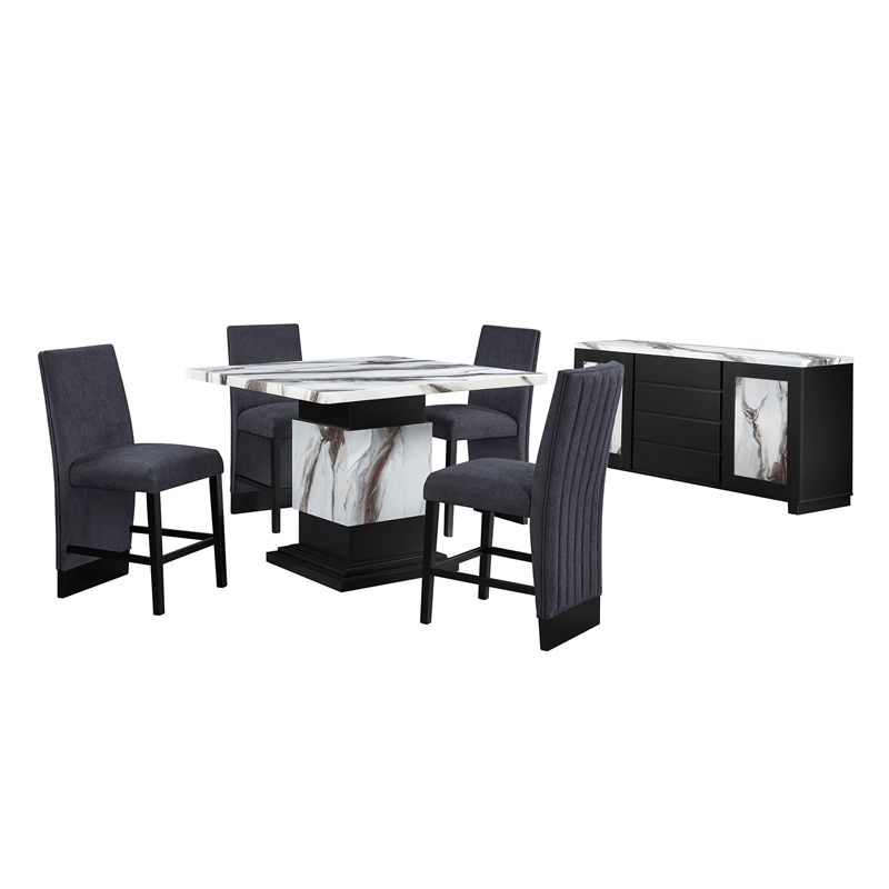 Global Furniure D12 Bar Table in Black