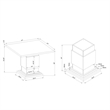 Global Furniure D12 Bar Table in Black