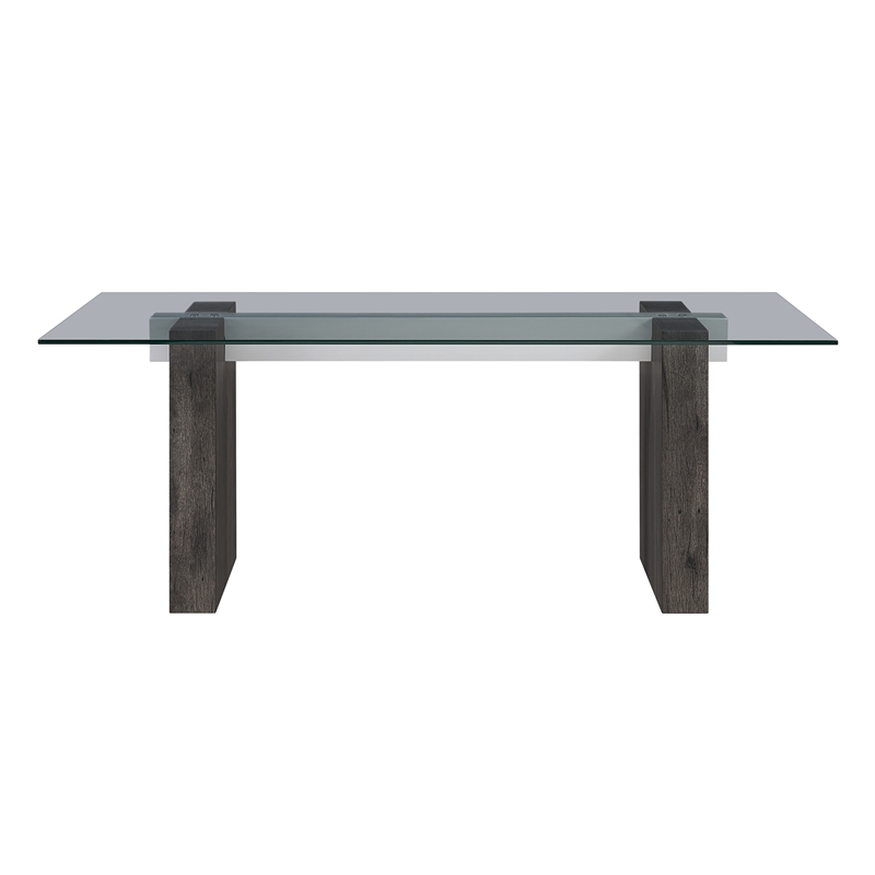 Global Furniure D4238 Dining Table in Clear