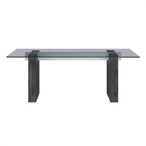 Global Furniure D4238 Dining Table in Clear