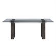 Global Furniure D4238 Dining Table in Clear