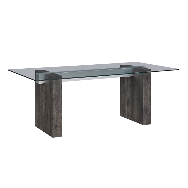 Global Furniure D4238 Dining Table in Clear